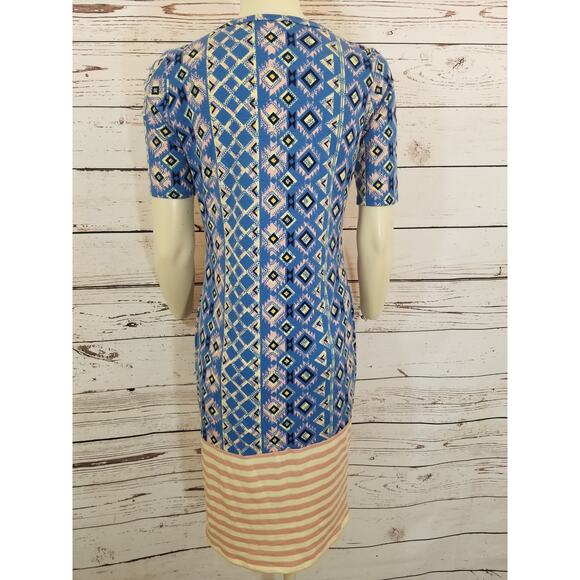 Nwot LULAROE JULIA DRESS Casual AZTEC Women's SIZE SMALL - Picture 5 of 8